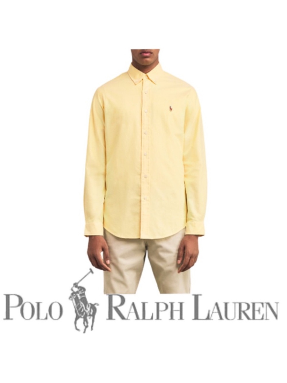 The Iconic Oxford Shirt Classic Fit Yellow 17-35 Preppy Men Dress Casual Button